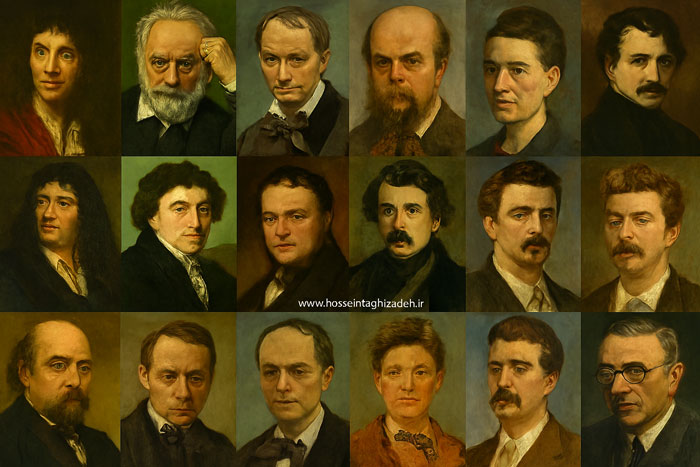 سیر تحول ادبیات فرانسه از کلاسیسیسم تا عصر حاضر (قرن ۱۷ تا ۲۱) 1 Copilot 20251020 183809